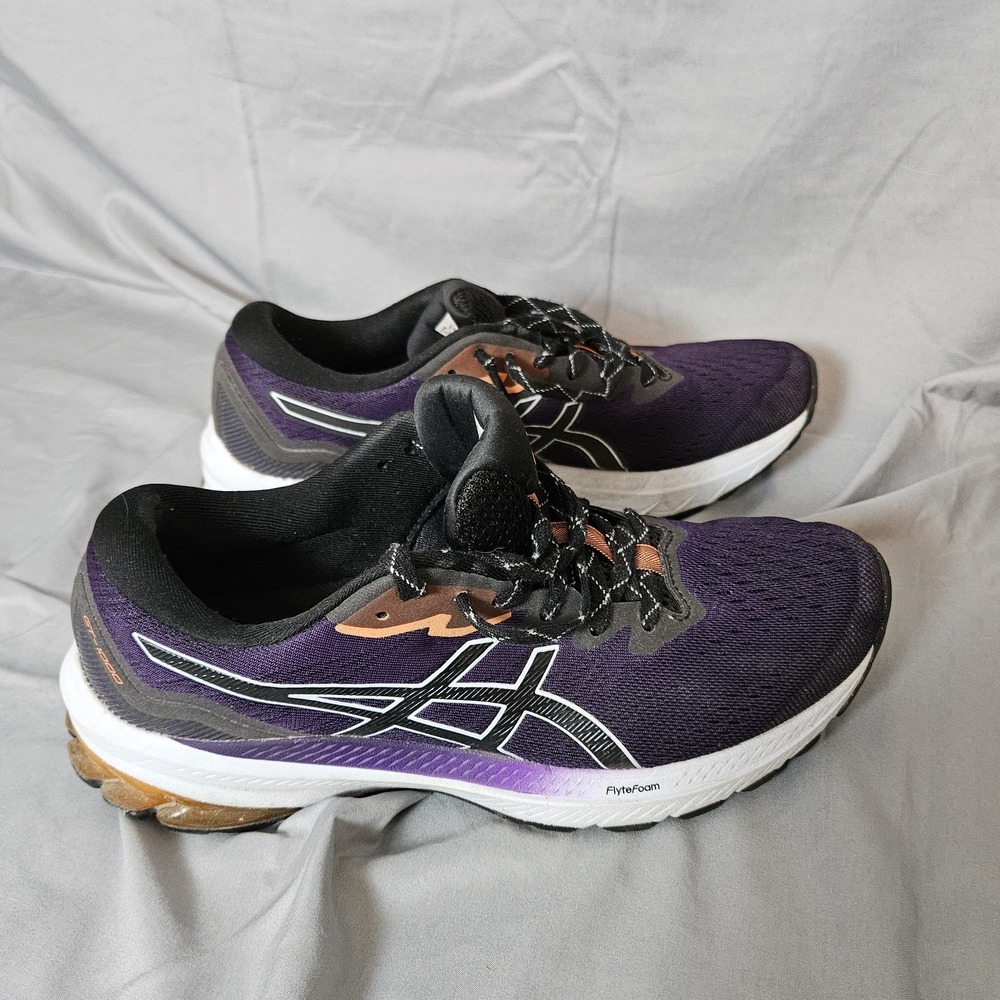ASICS GT-1000 FlyteFoam Women's Running Shoes Size 10‎ Purple Black Orange - Picture 6 of 7